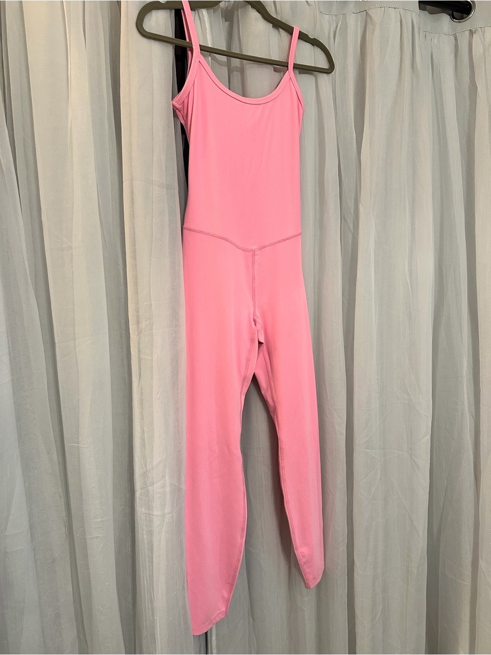 Women’s Pink One-Piece Unitard - Classic Tank Straps - Picture 2 of 8